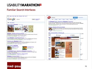 Familiar Search Interfaces
16
 