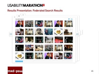 Results Presentation: Federated Search Results
45
 