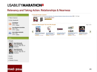 Relevancy and Taking Action: Relationships & Nearness
49
 