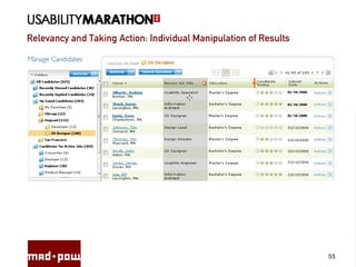 Relevancy and Taking Action: Individual Manipulation of Results
55
 