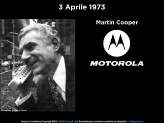 Search Marketing Connect 2017- #SMConnect - Lo Smartphone: cordone ombelicale digitale - @Zanzottera
3 Aprile 1973
Martin ...