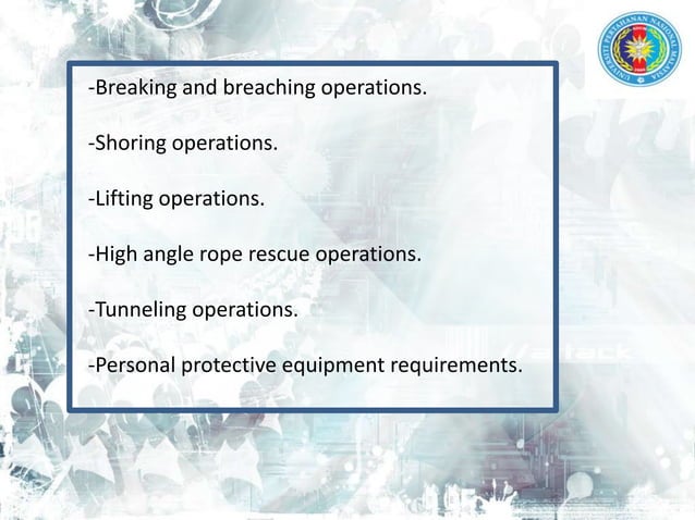 Search and rescue | PPTX | First Aid | Injuries