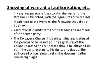 Form 60a Search and seizure brief overview and procedure.bose