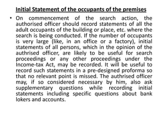 Search and seizure brief overview and procedure.bose