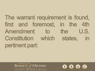 No Warrant and No Exception– Now What?
 