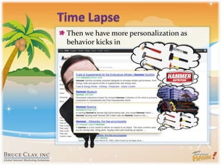 Time LapseThen we have more personalization as behavior kicks inHammer