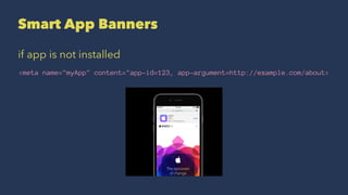 Support Custom URL scheme
func application(application: UIApplication, openURL url: NSURL,
sourceApplication: String?, ann...