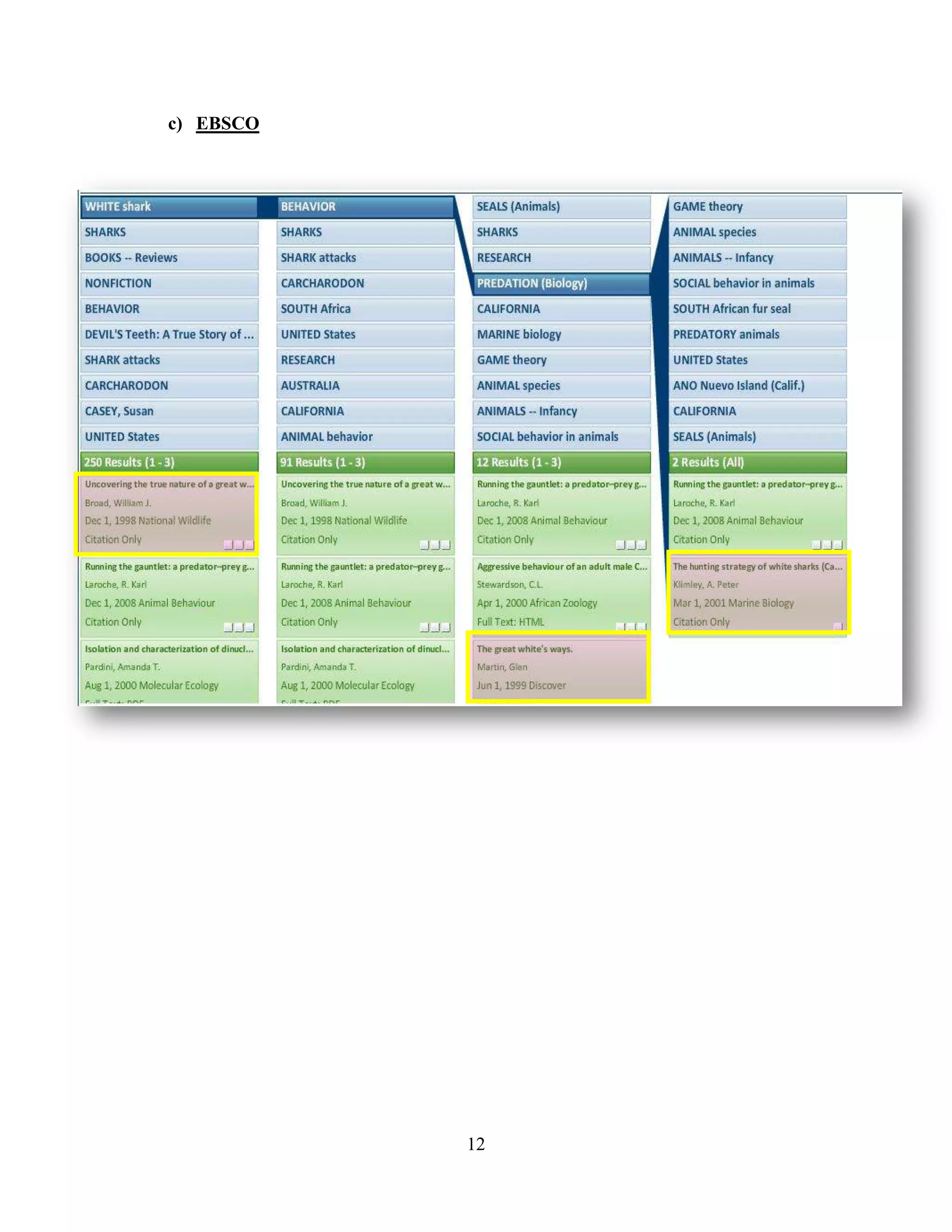 c) EBSCO




           12
 