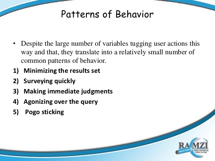 Search Behavior Patterns