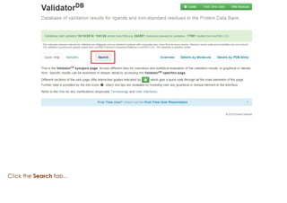 ValidatorDB: Search by PDB