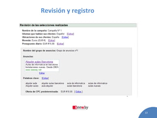 Revisión y registro 