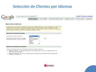 Selección de Clientes por idiomas 