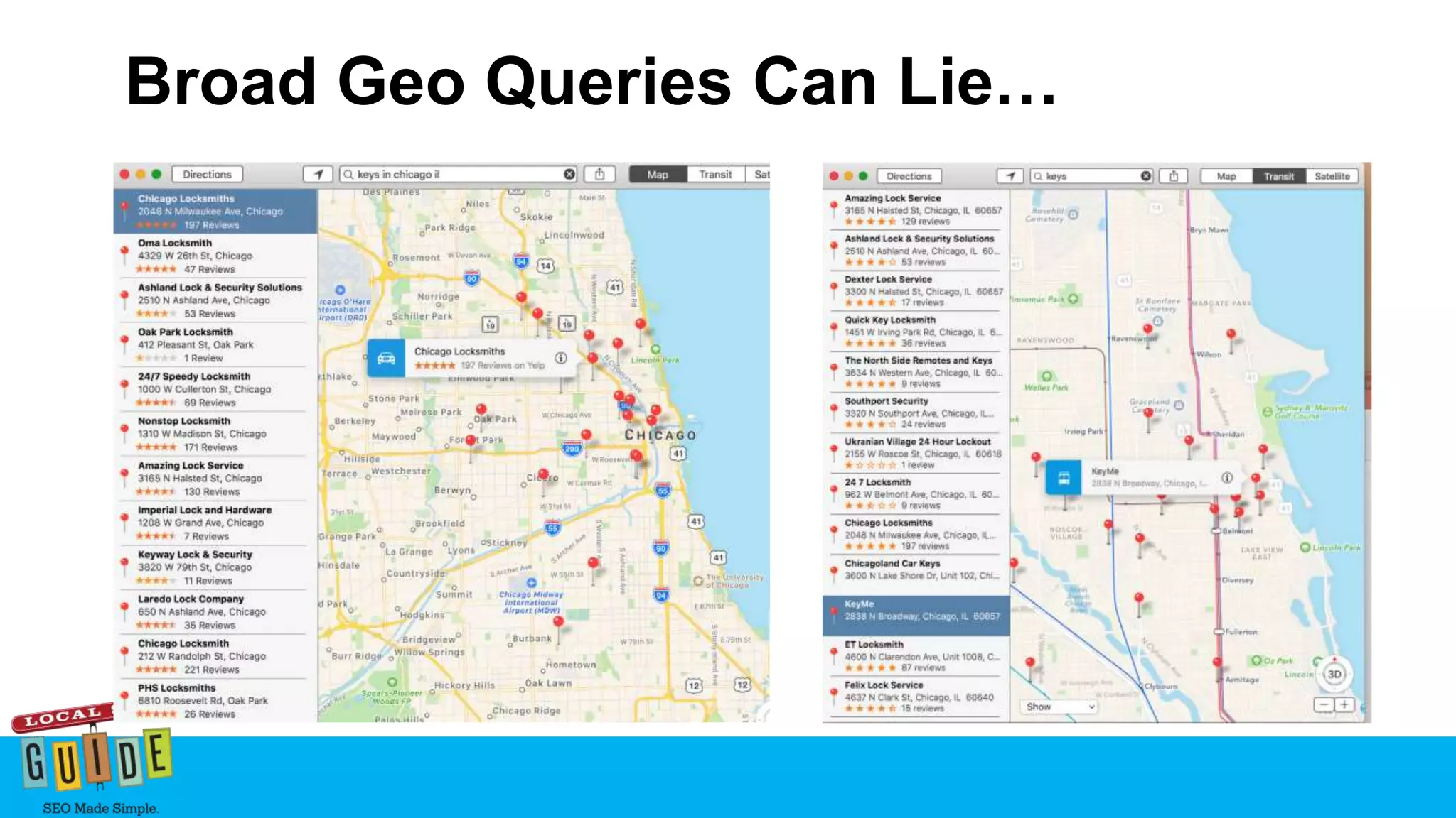 Broad Geo Queries Can Lie…
 