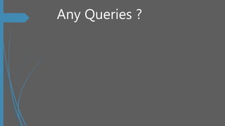 Any Queries ?
 