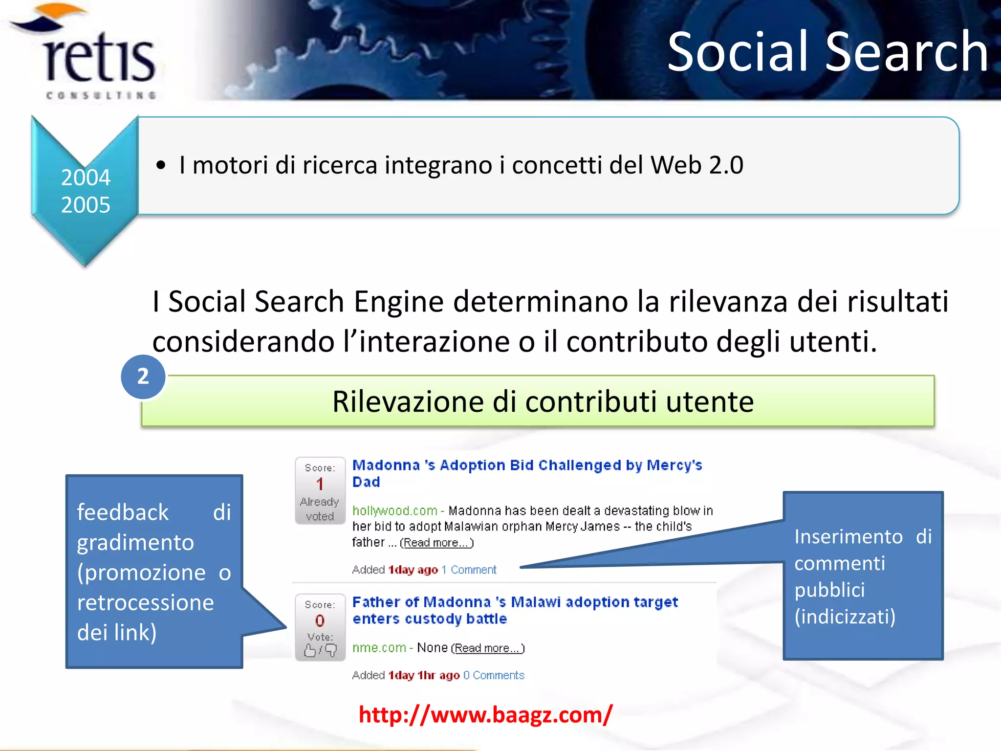 Evoluzione dei Motori di Ricerca