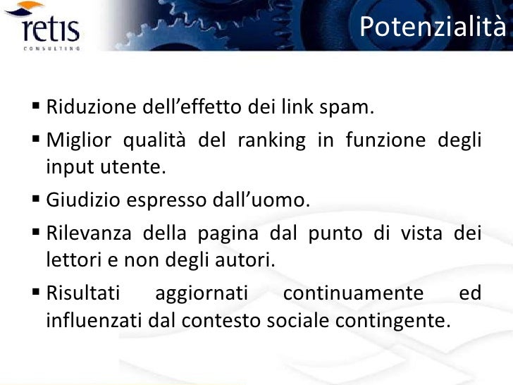 Potenzialità dello schema di trattamento
