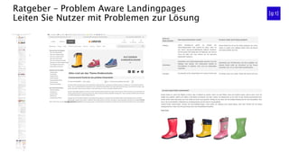 Ratgeber – Problem Aware Landingpages
Leiten Sie Nutzer mit Problemen zur Lösung
 