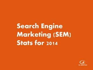 Search Engine
Marketing (SEM)
Stats for 2014
 