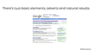 @kelvinnewman
It’s still a search result page
but there’s a lot going on.
Let’s look at a few of those elements
 