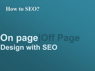 How to SEO?- how google see my site?
 