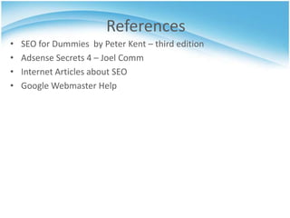 Note: Google can show only  up to 1000 results in any search query.Whyis SEO Important?2008 – Internet users in the United States carry out almost 10 billion searches a month at the major search engines.