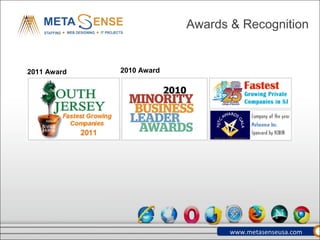 Awards & Recognitions
www.metasenseusa.com
 