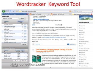Wordtracker Keyword Tool
 