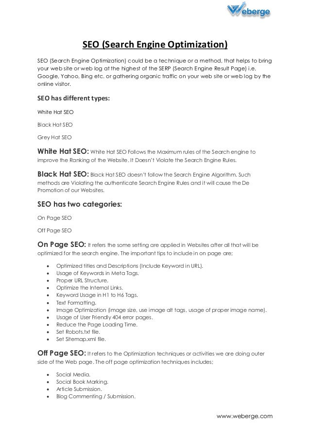 seo company india search engine optimization weberge