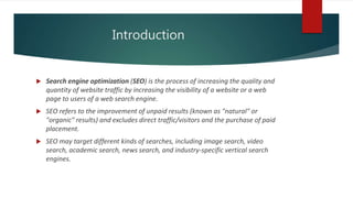 Search Engine Optimization | PPTX