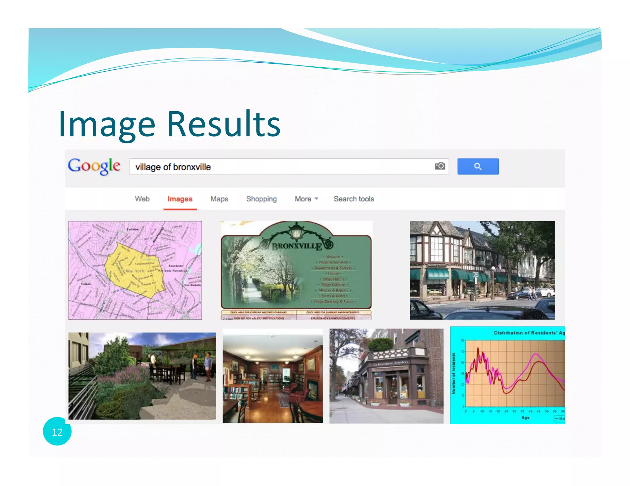 12	
  
Image	
  Results	
  
 