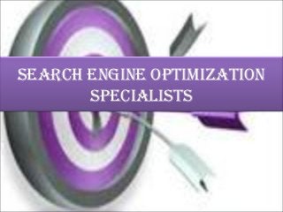 search engine optimization
       specialists
 