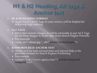 On-Page SEOOn-page optimisation (on-page SEO) is what can be done on the pages of a website to maximise its performance in the search engines for target keywords related to the on-page content.