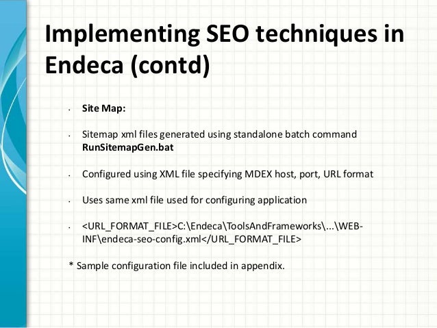 search engine optimization seo from endeca atg