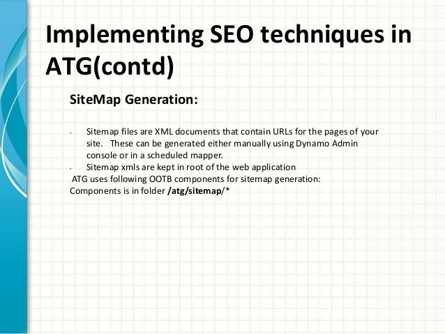 search engine optimization seo from endeca atg