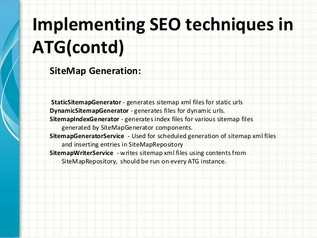 search engine optimization seo from endeca atg