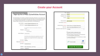 Create your Account
 