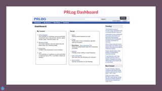 PRLog Dashboard
 