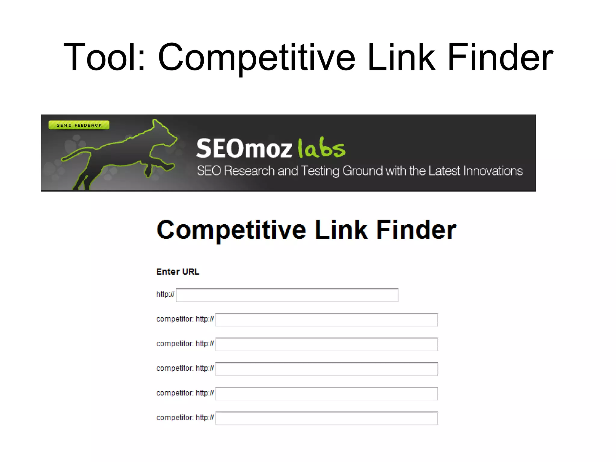 Tool: Competitive Link Finder 