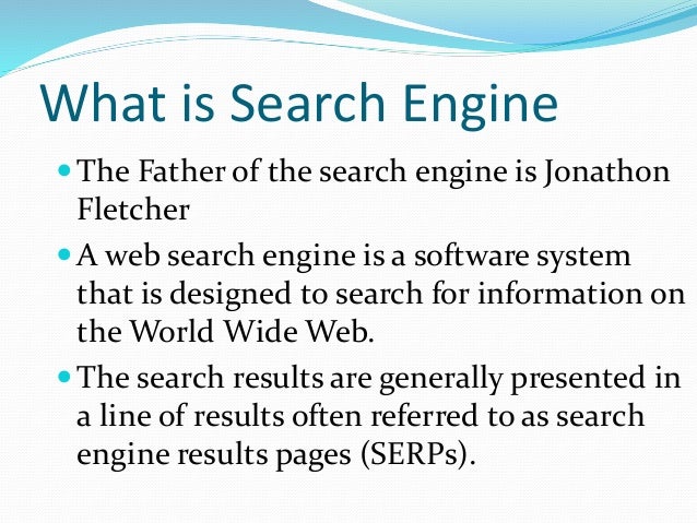 search engine ppt presentation