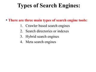 Search engine ppt | PPTX | Search | Internet
