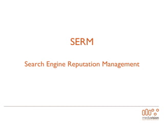 SERM Search Engine Reputation Management 