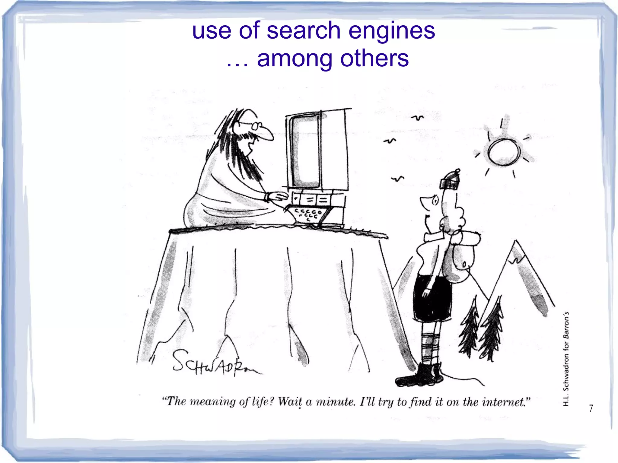 Copyleft ( ) 2009 Sudarsun Santhiappanɔ 7
use of search engines
… among others
 