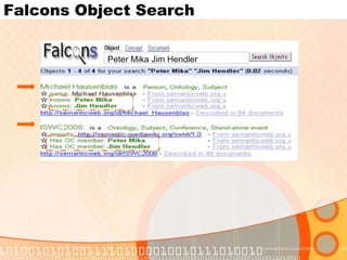 Object IndexingTo build the inverted index, search engines build for every object Virtual Document contains its descriptions using :local names associated literals of SW objectstextual descriptions of its neighboring resources Term1object4 object2 object1Term2 object2Term3  object4 object3