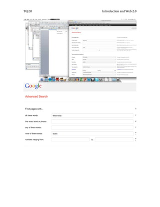 TGJ2O   Introduction and Web 2.0
 
