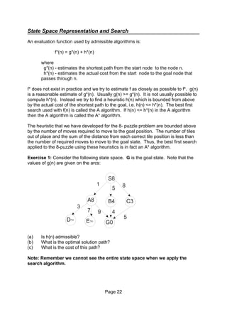State Space Representation and Search | PDF