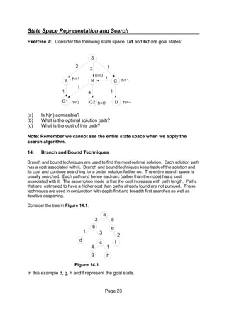 State Space Representation and Search | PDF