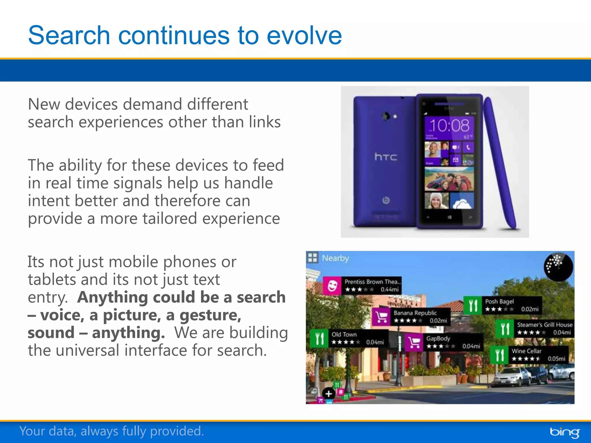 Your data, always fully provided.
 