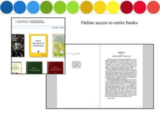 Online access to entire books 