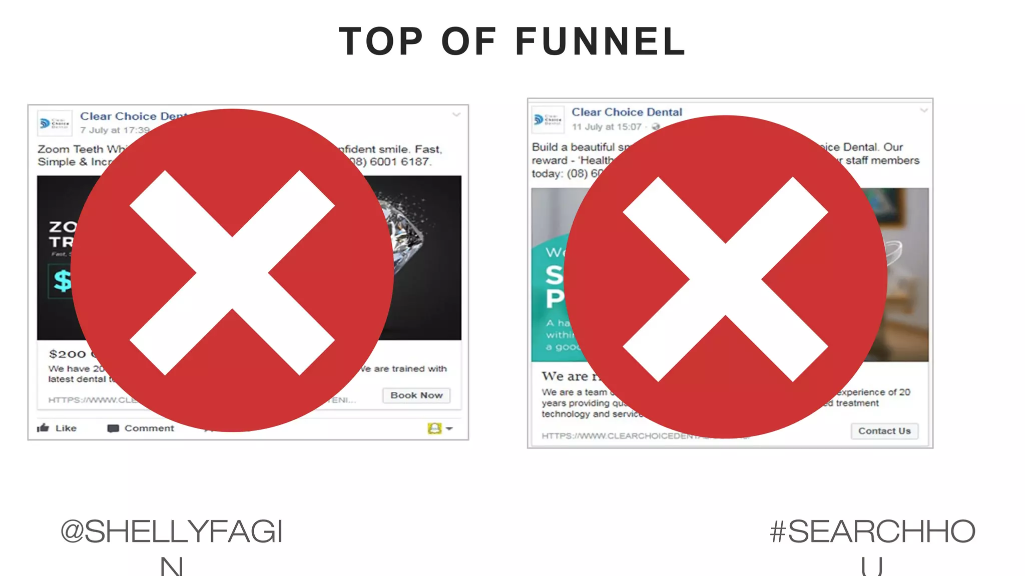 TOP OF FUNNEL
#SEARCHHO@SHELLYFAGI
 