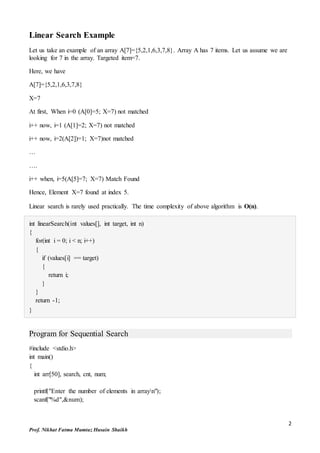 MODULE 5-Searching and-sorting | PDF